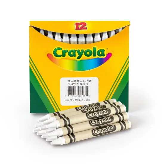 Crayola White Crayons-12/Pkg {5}