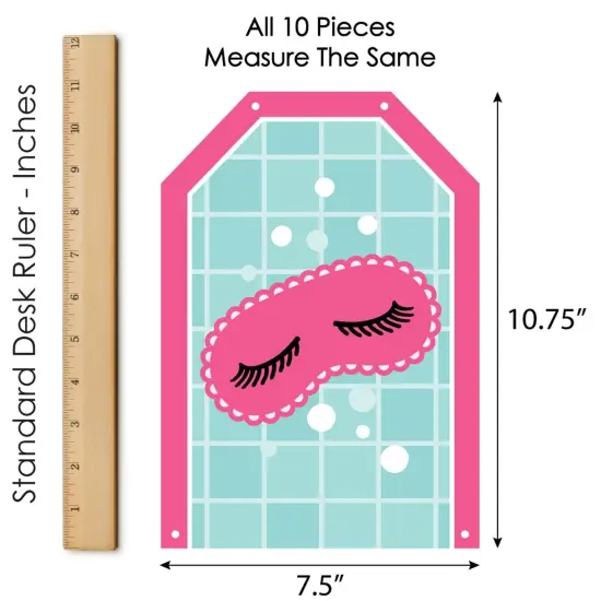 Big Dot of Happiness Spa Day - Hanging Vertical Paper Door Banners - Girls Makeup Party Wall Decoration Kit - Indoor Door Decor {7}