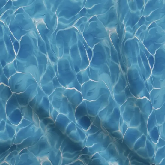 Various Fabrics by the Yard or Fat Quarter Dark Blue Ocean Waves Water Sea Pacific Caribbean Swim Custom Printed Fabric by Spoonflower {5}