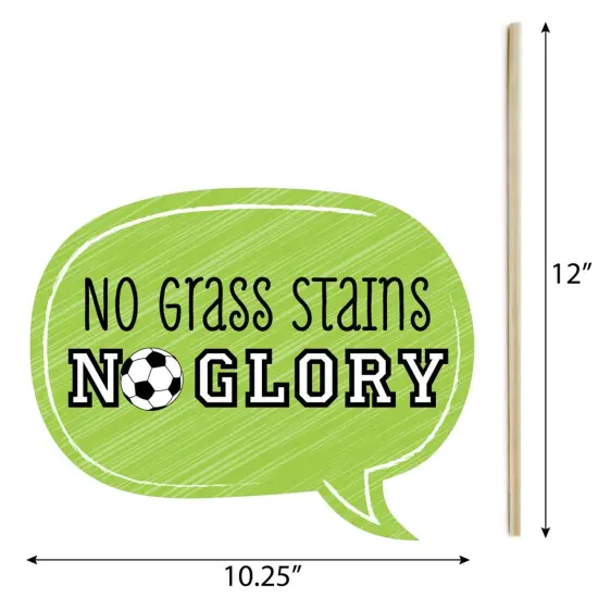 Big Dot of Happiness Funny Goaaal - Soccer - Baby Shower or Birthday Party Photo Booth Props Kit - 10 Piece {6}