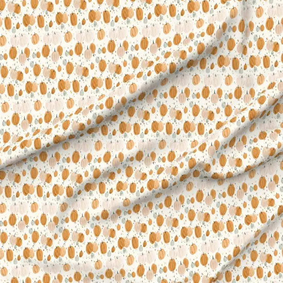 Various Fabrics by the Yard or Fat Quarter Autumn Fall Halloween Pumpkins Watercolor Stars Custom Printed Fabric by Spoonflower {6}