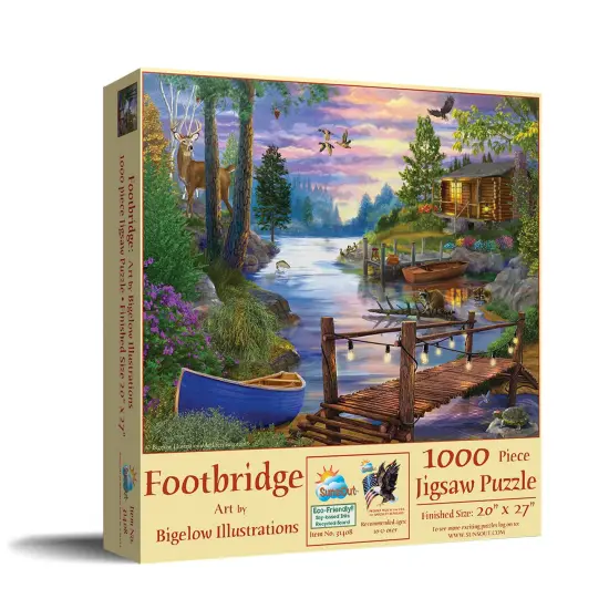 Sunsout Footbridge 1000 pc Jigsaw Puzzle 31408 {3}