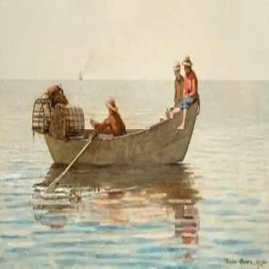 Three Boys in a Dory with Lobster Pots Poster Print by Winslow Homer - Item # VARPDX2HO2160 {1}