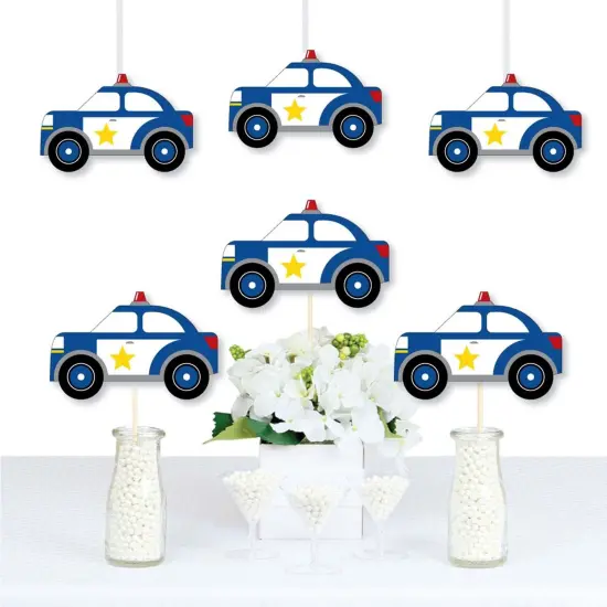 Big Dot of Happiness Calling All Units - Police - Cop Car Decorations DIY Birthday Party or Baby Shower Essentials - Set of 20 {1}