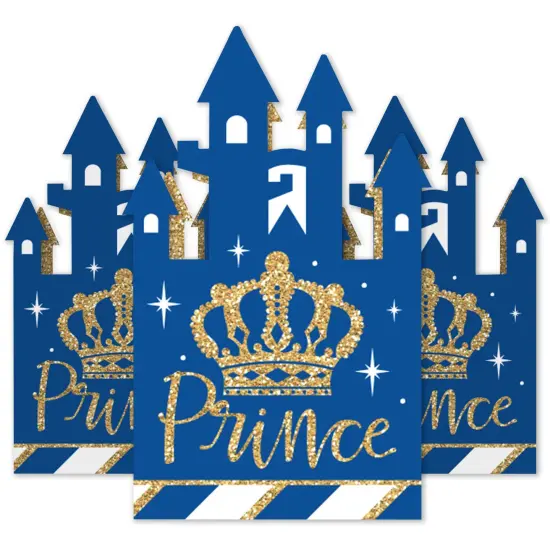 Big Dot of Happiness Royal Prince Charming - Baby Shower or Birthday Party Favor Gift Boxes - Castle Boxes - Set of 12 {3}