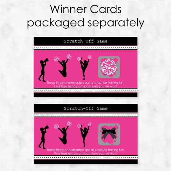 Big Dot of Happiness We've Got Spirit - Cheerleading - Birthday Party or Cheerleader Party Game Scratch Off Cards - 22 Count {4}