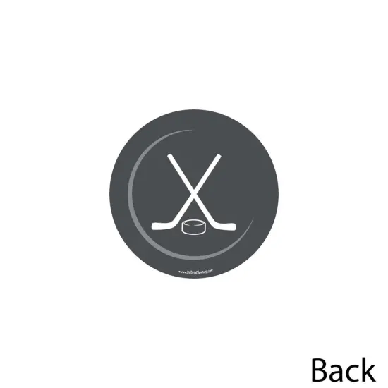 Big Dot of Happiness Shoots and Scores - Hockey - Puck Decorations DIY Baby Shower or Birthday Party Essentials - Set of 20 {4}