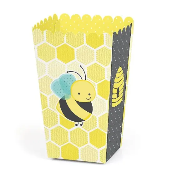 Big Dot of Happiness Honey Bee - Baby Shower or Birthday Party Favor Popcorn Treat Boxes - Set of 12 {1}