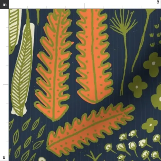 Various Fabrics by the Yard or Fat Quarter Botanical Mod Floral Greenery Foliage Bohemian Spring Garden Autumn Custom Printed Fabric by Spoonflower {4}