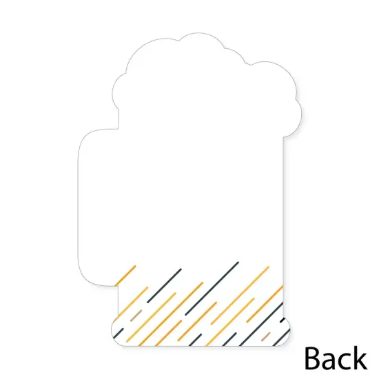 Big Dot of Happiness Cheers and Beers Happy Birthday - Shaped Thank You Cards - Birthday Party Thank You Note Cards with Envelopes - Set of 12 {6}