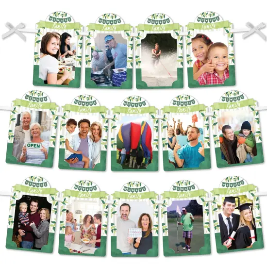 Big Dot of Happiness Family Tree Reunion - DIY Family Gathering Party Decor - Picture Display - Photo Banner {1}