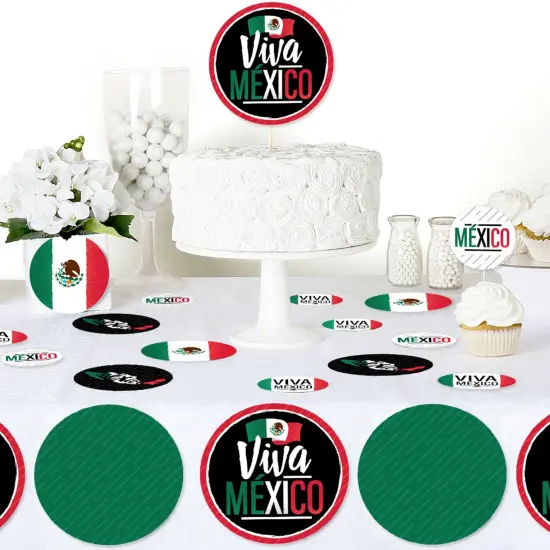 Big Dot of Happiness Viva Mexico - Mexican Independence Day Party Giant Circle Confetti - Party Decorations - Large Confetti 27 Count {6}