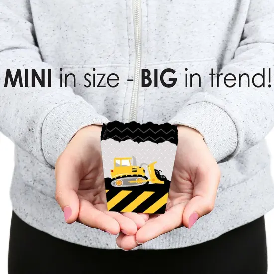 Big Dot of Happiness Dig It - Construction Party Zone - Party Mini Favor Boxes - Baby Shower or Birthday Party Treat Candy Boxes - Set of 12 {6}