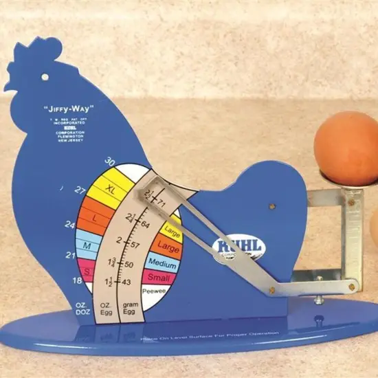 Kuhl JIFFY-III-12 Jiffy Way Gravity Poultry Egg Grading Scale Ounce and Gram {6}