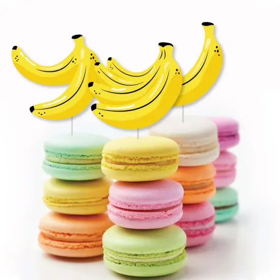 Big Dot of Happiness Let's Go Bananas - DIY Shaped Tropical Party Cut-Outs - 24 Count {4}