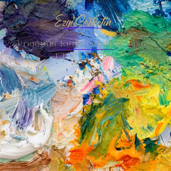 Premium Palette Knife Painting Paste|Modeling Paste|Texture Paste|Authentic Bright Colors|Ready to Use|Easy to Apply| 6oz by Volume|Ezgi Sertcetin Peach'n'cream {7}