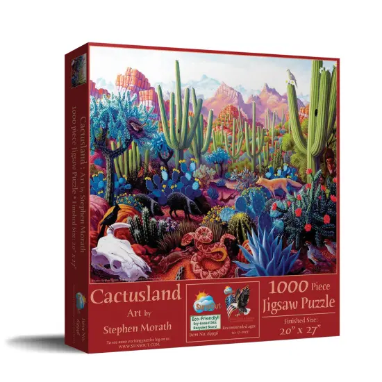 Sunsout Cactusland 1000 pc Jigsaw Puzzle 69936 {3}