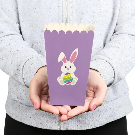 Big Dot of Happiness Hippity Hoppity - Easter Bunny Party Favor Popcorn Treat Boxes - Set of 12 {6}