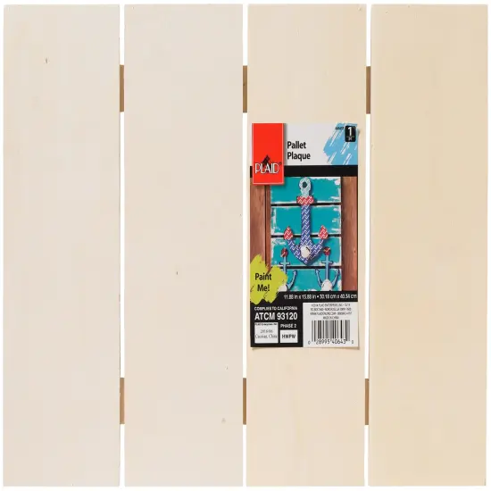 Plaid Wood Pallet-11.8"X15.8" {1}