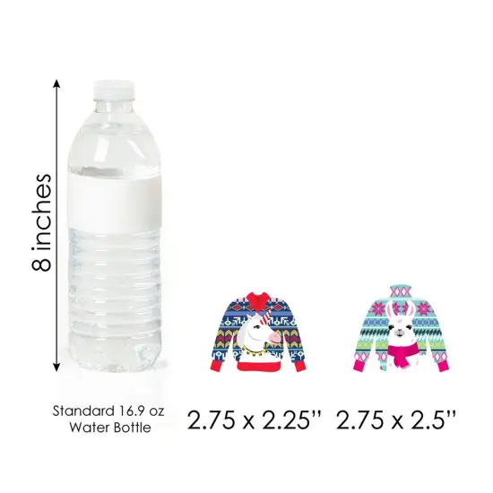 Big Dot of Happiness Wild and Ugly Sweater Party - Shaped Paper Holiday and Christmas Animals Party Cut-Outs - 24 Count {4}