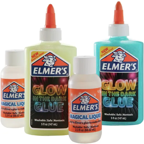 Elmer's Slime Kit W/Magical Liquid-Glow In The Dark {4}