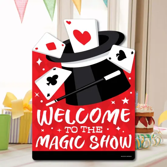 Big Dot of Happiness Ta-Da, Magic Show - Party Decorations - Magical Birthday Party Welcome Yard Sign {7}