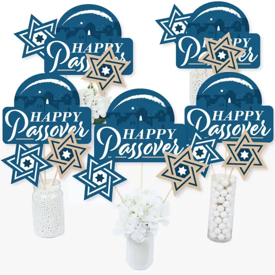Big Dot of Happiness Happy Passover - Pesach Party Centerpiece Sticks - Table Toppers - Set of 15 {3}