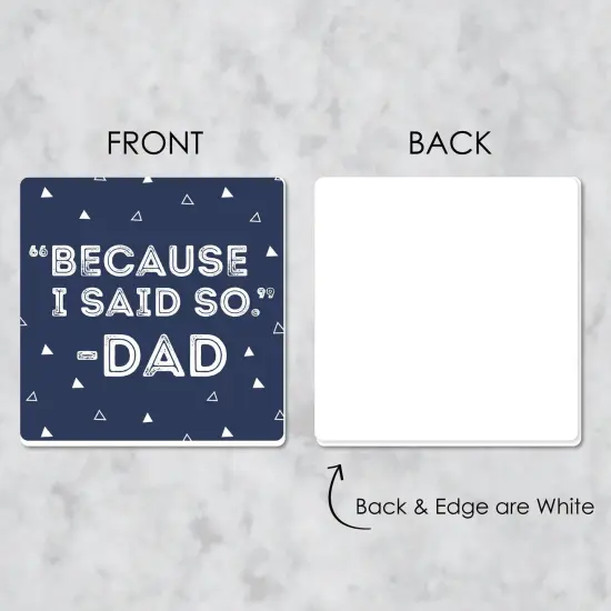Big Dot of Happiness My Dad is Rad - Funny Father's Day Party Decorations - Drink Coasters - Set of 6 {7}