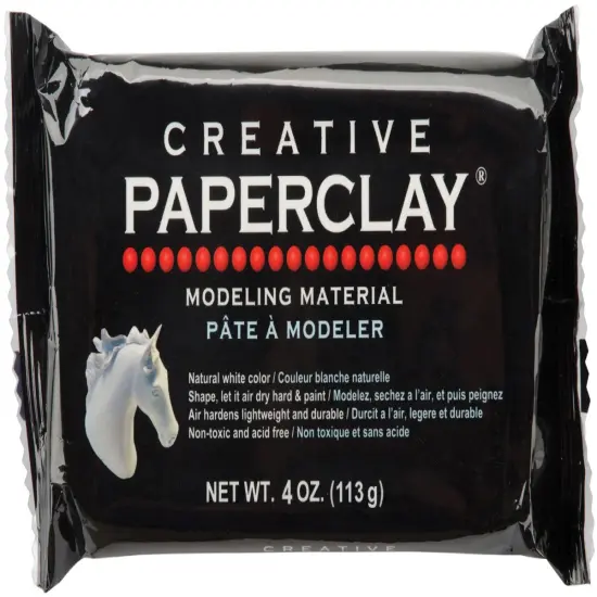 Creative Paperclay Modeling Material 4oz-White {1}