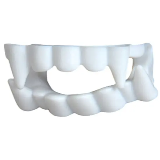 White Economy Plastic Costume Accessory Vampire Werewolf Fangs Teeth Kit {1}