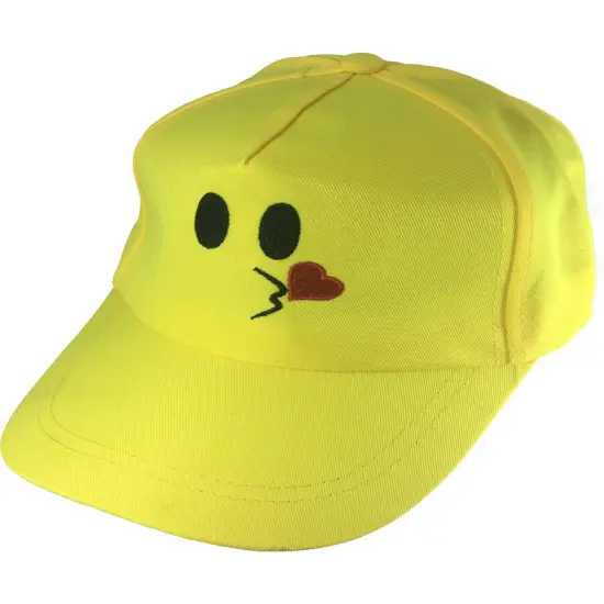 Adults Kissing Love Emoticon Emoji Baseball Hat Costume Accessory {1}