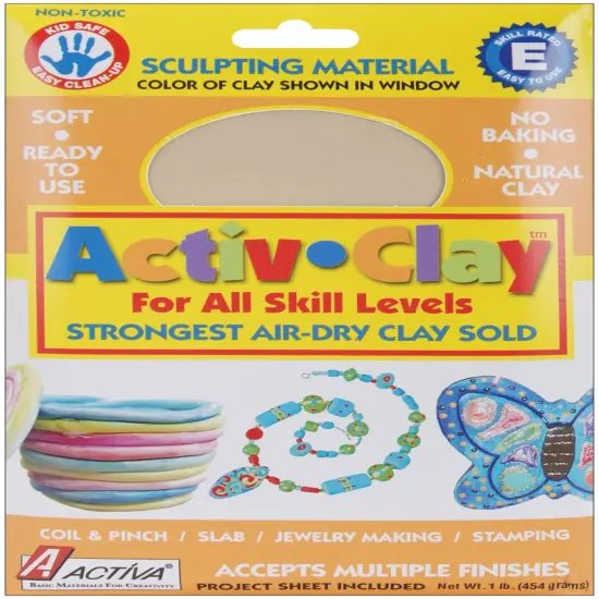 Activ-Clay Air-Dry Clay 1lb-White {1}