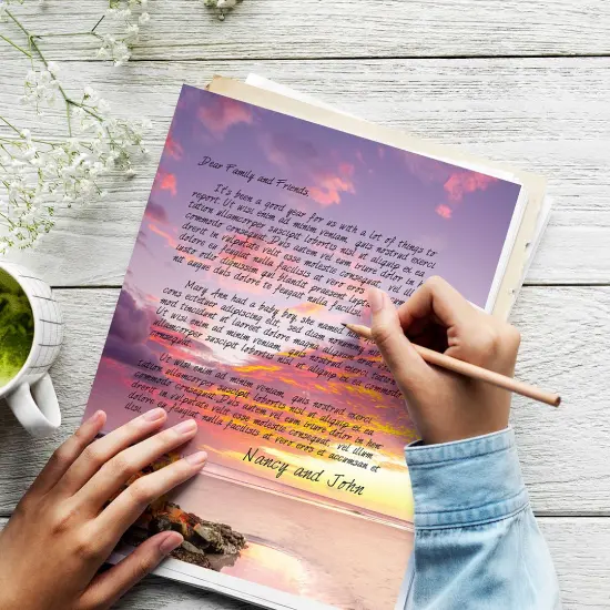 Great Papers! Beach Bonfire Letterhead, for Invitations, Announcements, and Personal Messages, Printer Friendly 8.5" x 11", 50 Pack (2023031) {4}