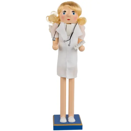 Northlight 15" Nurse Christmas Nutcracker with Stethoscope White {1}