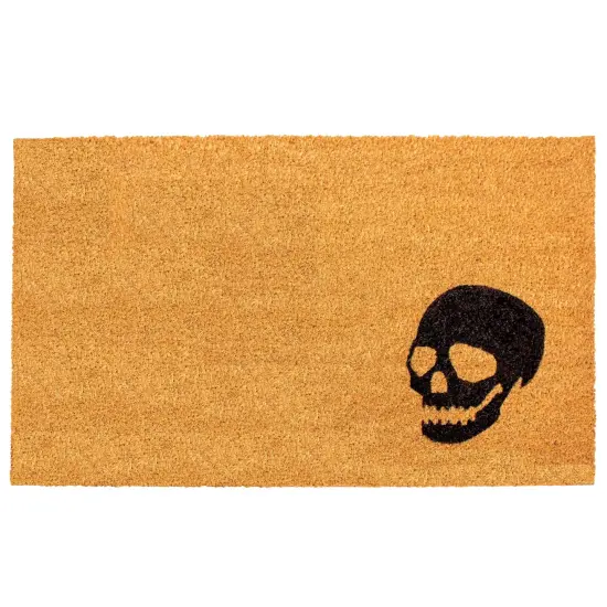 Black Skull Doormat {6}