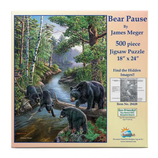 Sunsout Bear Pause 500 pc Jigsaw Puzzle 28428 {4}