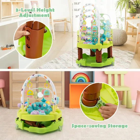 3-in-1 Baby Activity Center with 3-position for 0-24 Months Green {6}