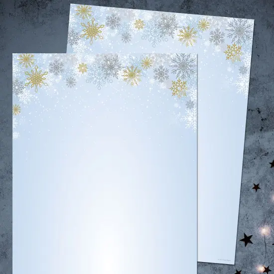 Great Papers! Foil Snowy Day Letterhead, for Invitations, Announcements and Personal Messages, Printer Friendly 8.5" x 11", 25 Pack (2023049) {2}