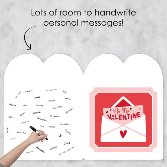 Big Dot of Happiness Happy Valentine's Day - Kids Valentine's Day Giant Greeting Card - Big Shaped Jumborific Card {4}