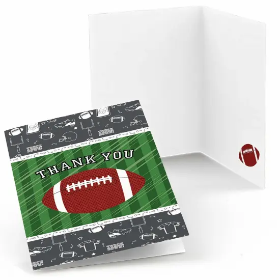 Big Dot of Happiness End Zone - Football - Baby Shower or Birthday Party Thank You Cards (8 count) {1}