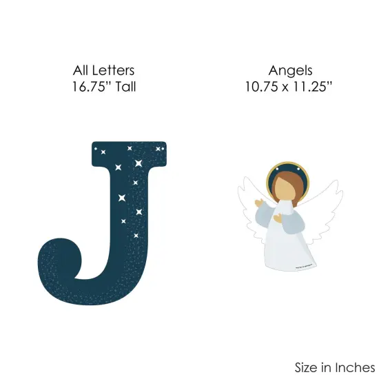 Big Dot of Happiness Holy Nativity - Manger Scene Religious Christmas Party Decorations - Joy - Outdoor Letter Banner {7}