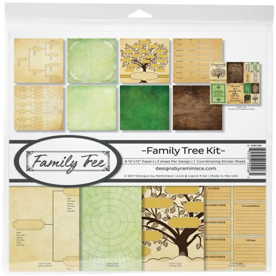 Reminisce Collection Kit 12"X12"-Family Tree {1}