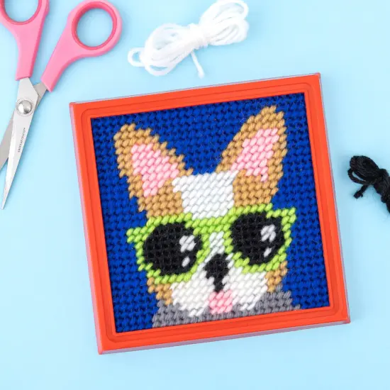 Colorbok Sew Cute! Needlepoint Kit-Dog {1}