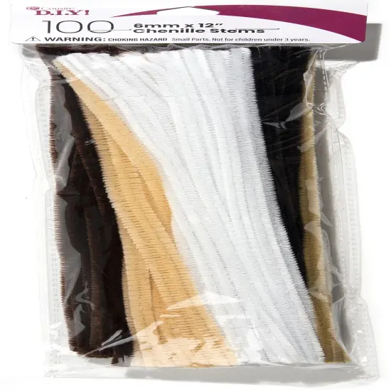 CousinDIY Chenille Stems 6mmx12" 100/Pkg {2}