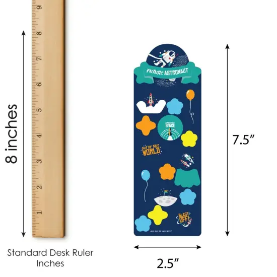 Big Dot of Happiness Blast Off to Outer Space - Rocket Ship Birthday Party Favor Kids Stickers - 16 Sheets - 256 Stickers {4}