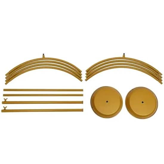 2Pcs DIY Metal Wreath Ring Balloon Flower Display Round Rack For Wedding Decor {3}