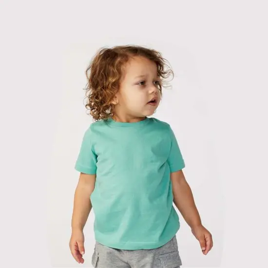 Rabbit Skins&reg; Toddler Fine Jersey Crewneck Short Sleeve Tee - 3321 Sunkissed stripe {3}