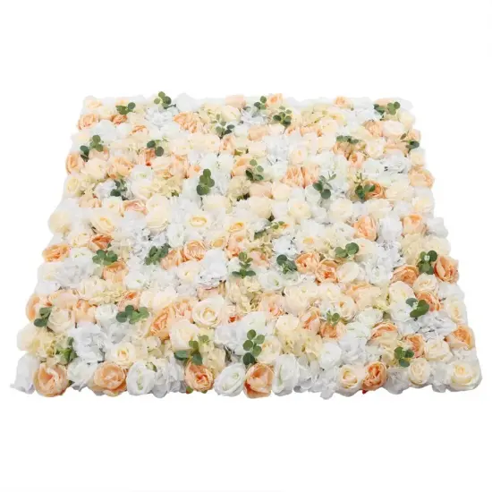 12X Fake Flower Wall Panel Wedding Decor Artificial Silk Rose&peony Flower Panel {2}