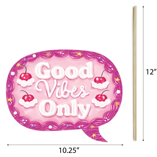 Big Dot of Happiness Hot Girl Bday - Vintage Cake Birthday Party Photo Booth Props Kit - 20 Count {6}