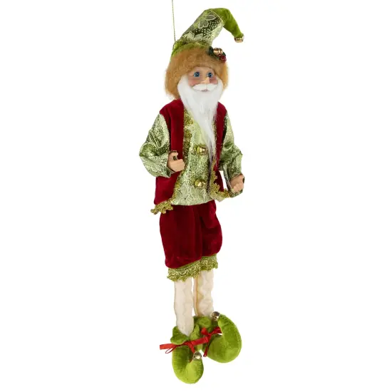 Northlight Poseable Whimsical Elf Christmas Figurine - 18" Red {5}